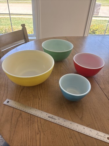 Vintage pyrex nesting mixing - vintage,