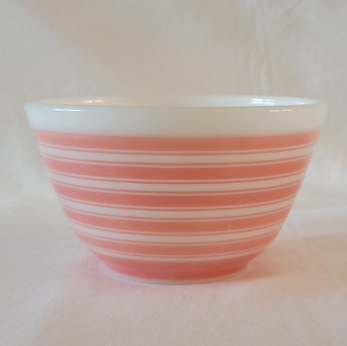 Vintage pyrex 401 pink stripe - pink,