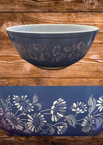 Vintage pyrex large blue - vintage,