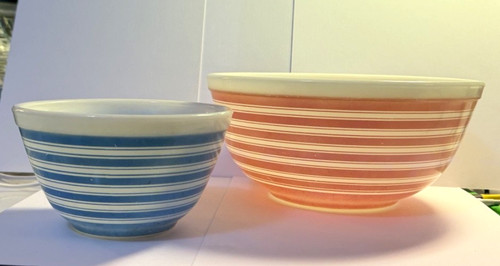 Vintage pyrex rainbow stripe - rainbow,
