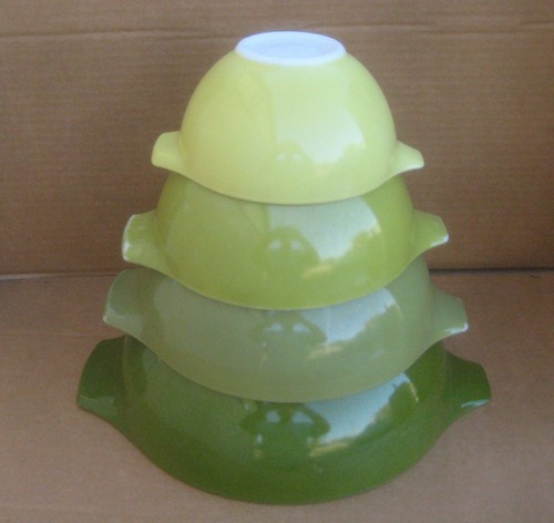 Vintage pyrex green cinderella - vintage,
