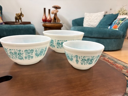 Pyrex nesting bowls amish - nesting,