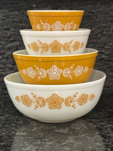 Vintage pyrex butterfly gold - vintage,