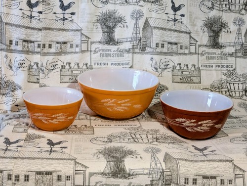Vintage pyrex autumn harvest - vintage,