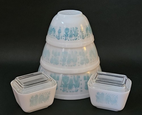 Vintage pyrex nesting mixing - vintage,