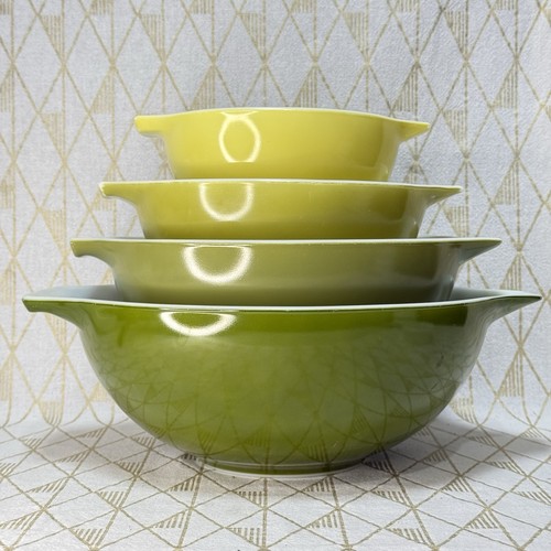 Vtg pyrex green verde - pyrex,